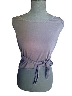Vintage Lululemon Black Wrap Tie Tank Top Size 8